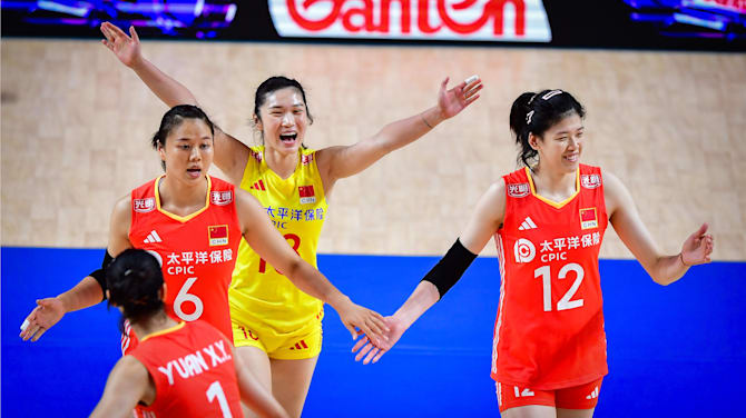 2024年女排世联赛中国香港站:朱婷再首发,中国女排3比0轻取保加利亚